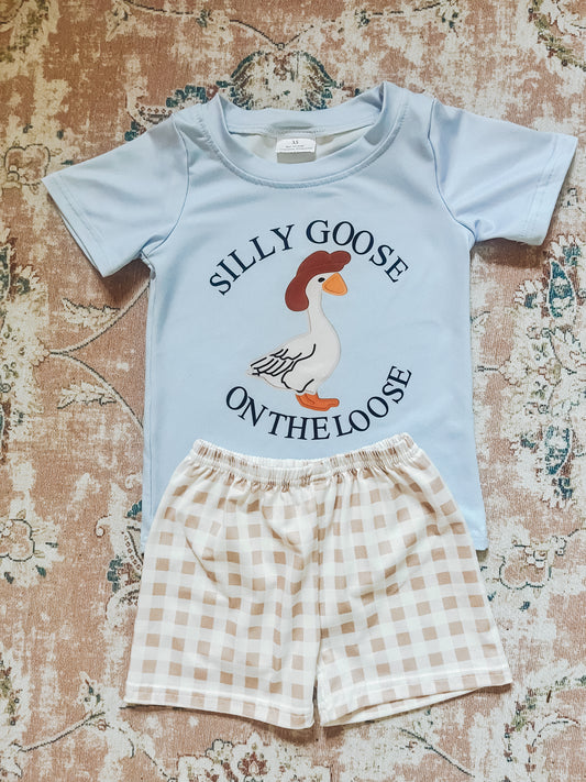 Silly Goose on the Loose - Shorts Set