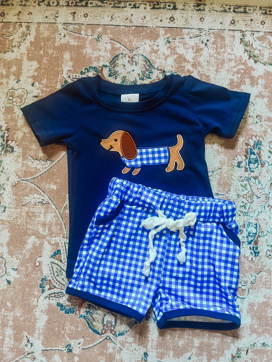 Low Places Pup Shorts Set